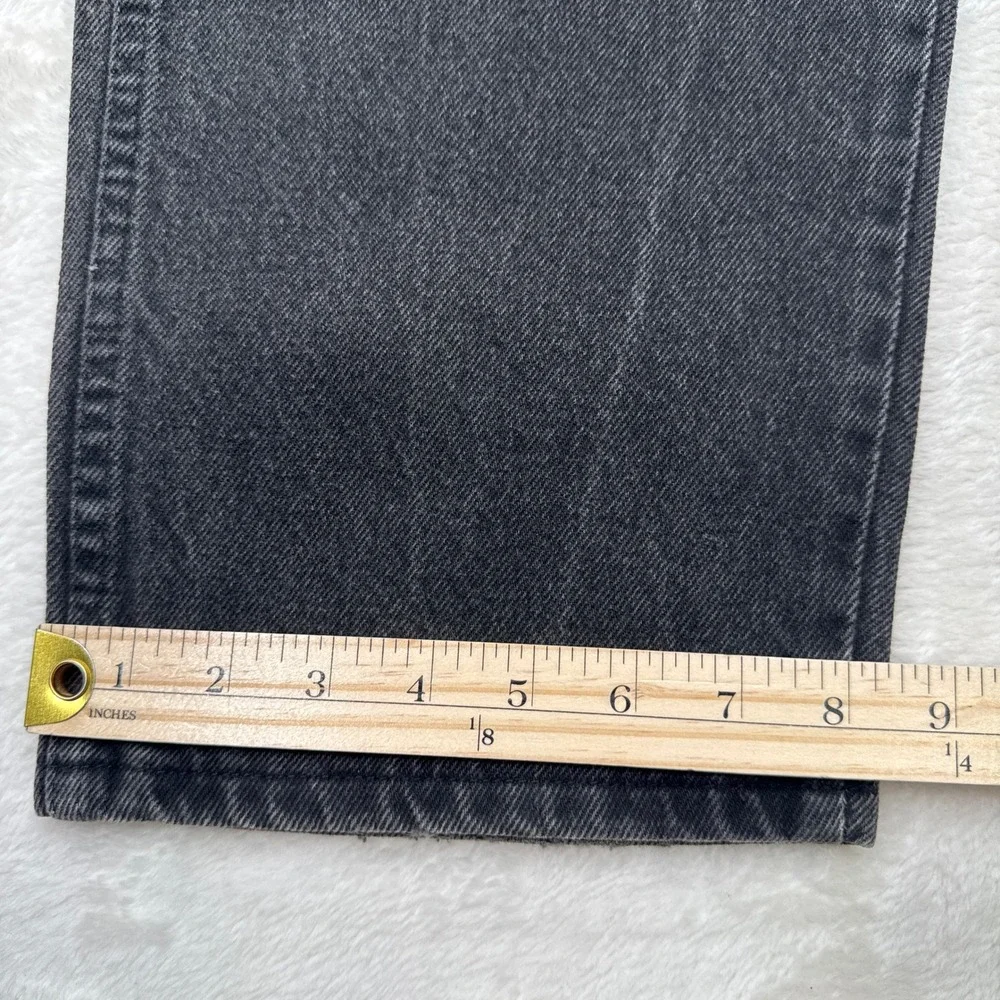 Wrangler Jeans Mens Black Authentic Straight Leg Made in USA Denim